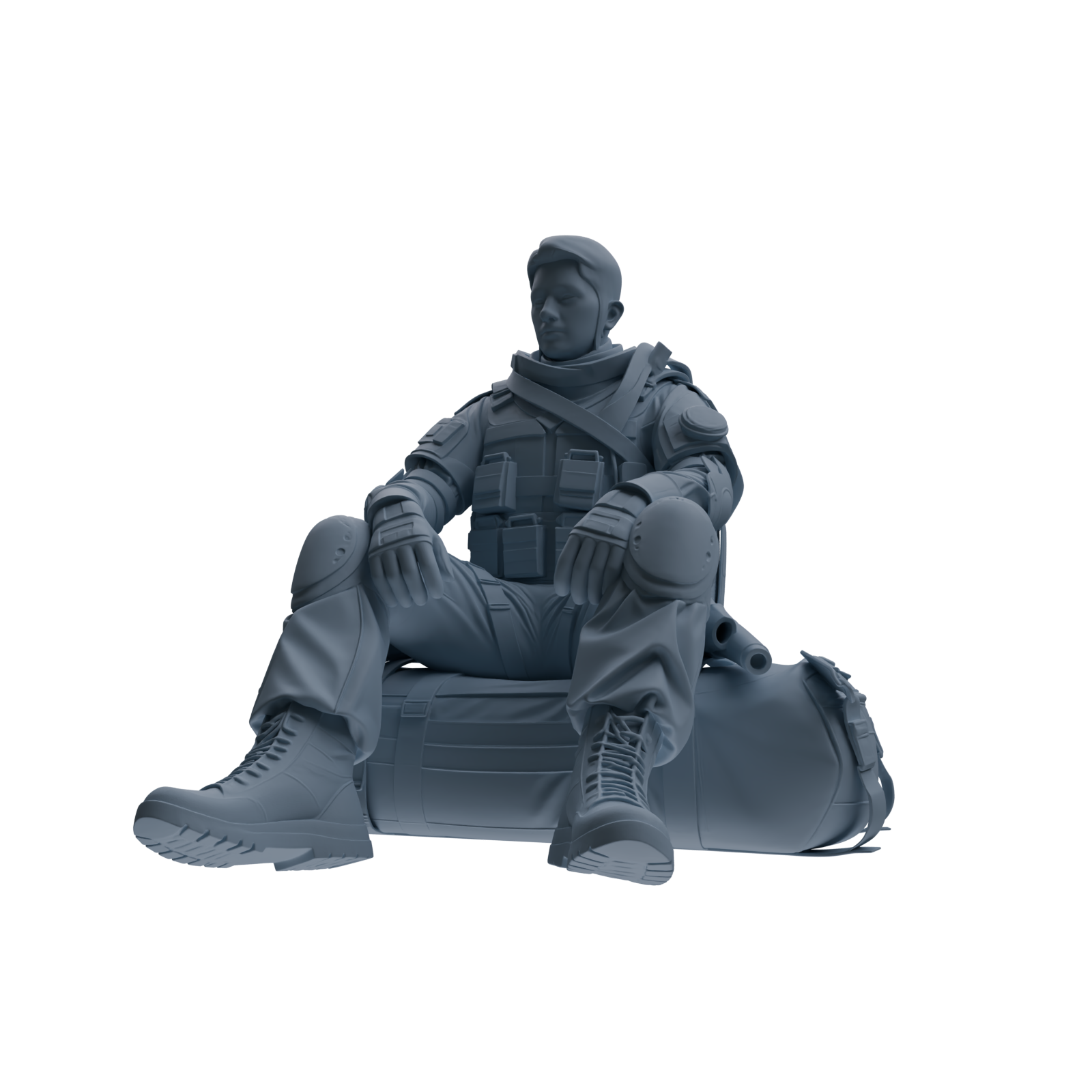 MRY-SFW SSTR333 Modern Counter-Terrorism SWAT Fire Support Operator Rest 3 Four-Person Group