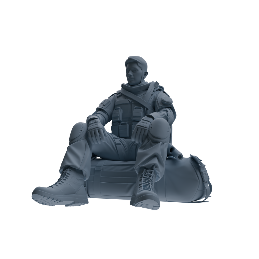 MRY-SFW SSTR333 Modern Counter-Terrorism SWAT Fire Support Operator Rest 3 Four-Person Group