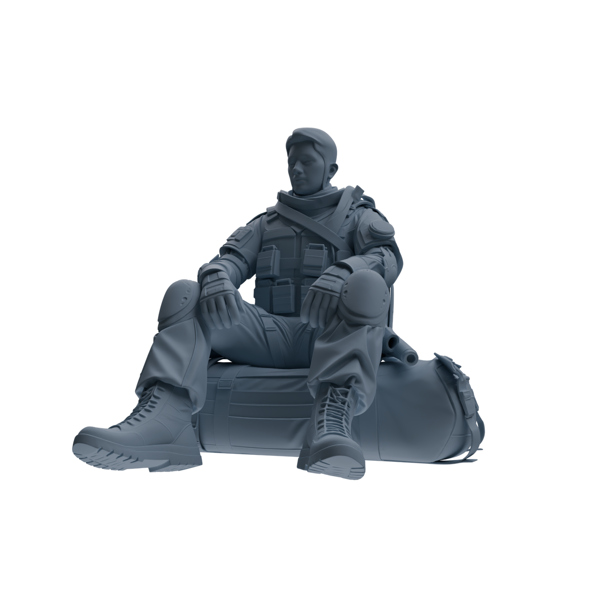 MRY-SFW SSTR333 Modern Counter-Terrorism SWAT Fire Support Operator Rest 3 Four-Person Group — detail view 3