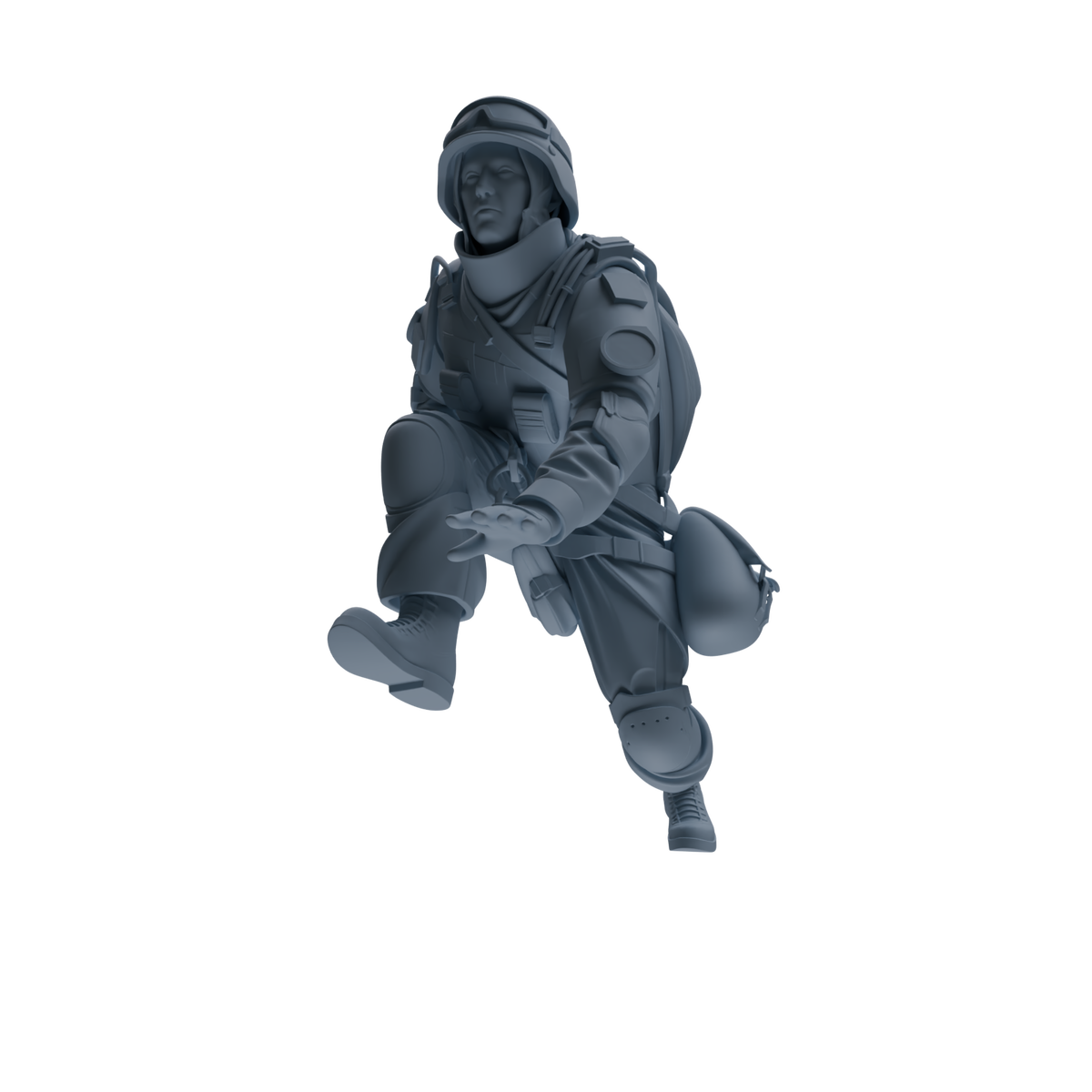 MRY-SFW SSTR331 Modern Counter-Terrorism SWAT Fire Support Operator Rest Four-Person Group — detail view 3