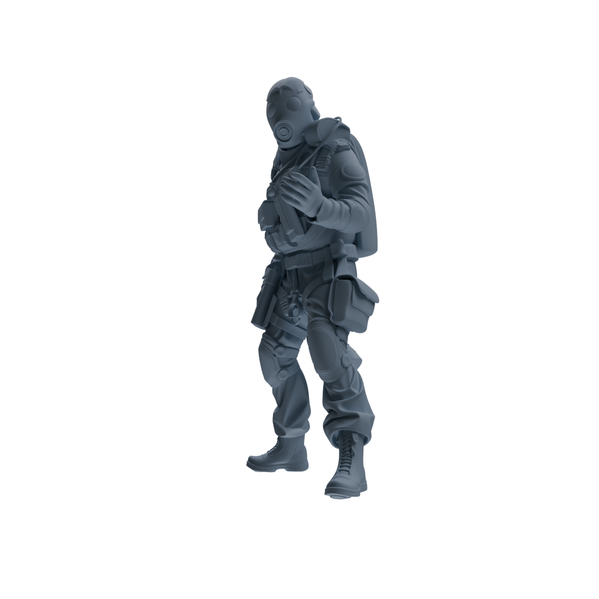 MRY-SFW SSTR312 Modern Counter-Terrorism SWAT Breacher Conversation Four-Person Group — detail view 3