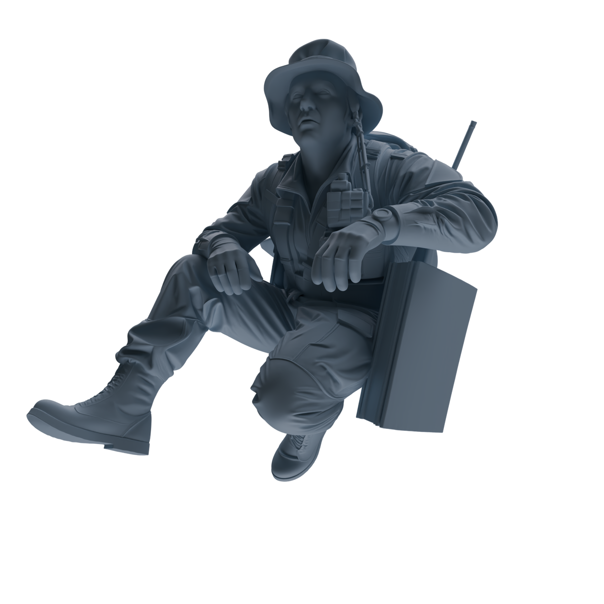 MRY-SFW SSTR136 Miniatures Soldier Model Kit War of Hyenas Modern Canadian Army Four-Person Ambush Group — detail view 3