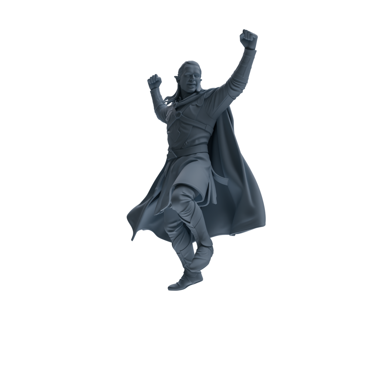 MRY-SFW SSTR304 Medieval Elf-King Cheering Four-Person Group — detail view 3