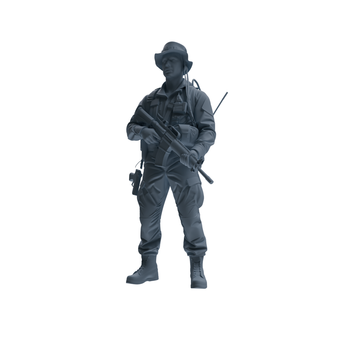 MRY-SFW SSTR148 Miniatures Soldier Model Kit War of Hyenas Modern Canadian Army Four-Person Garrison Group — detail view 3