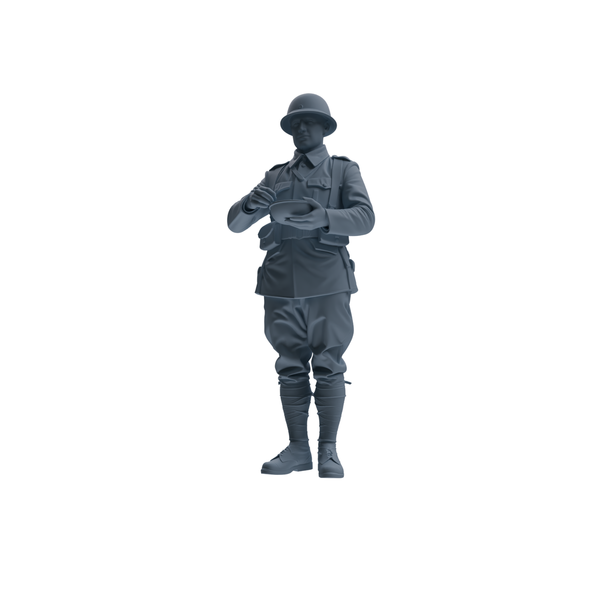 MRY-SFW SSTR266 WWI U.S. Army Logistics Soldier Picnic Four-Person Group — detail view 3