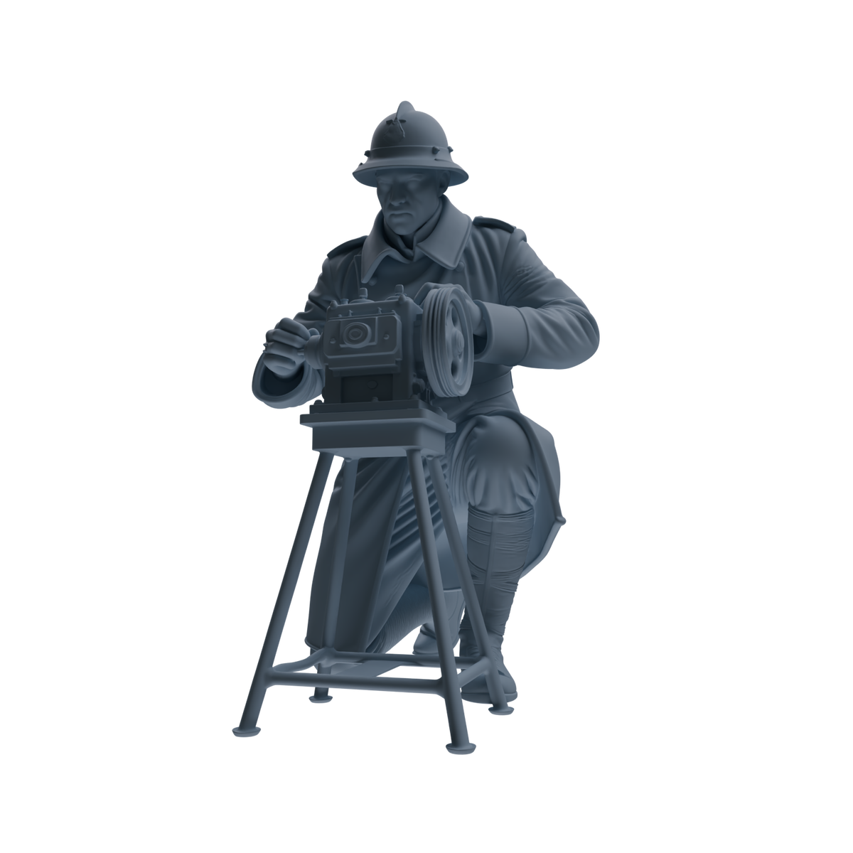 MRY-SFW SSTR259 WWI French Army Logistics Soldier Maintenance Four-Person Group — detail view 3