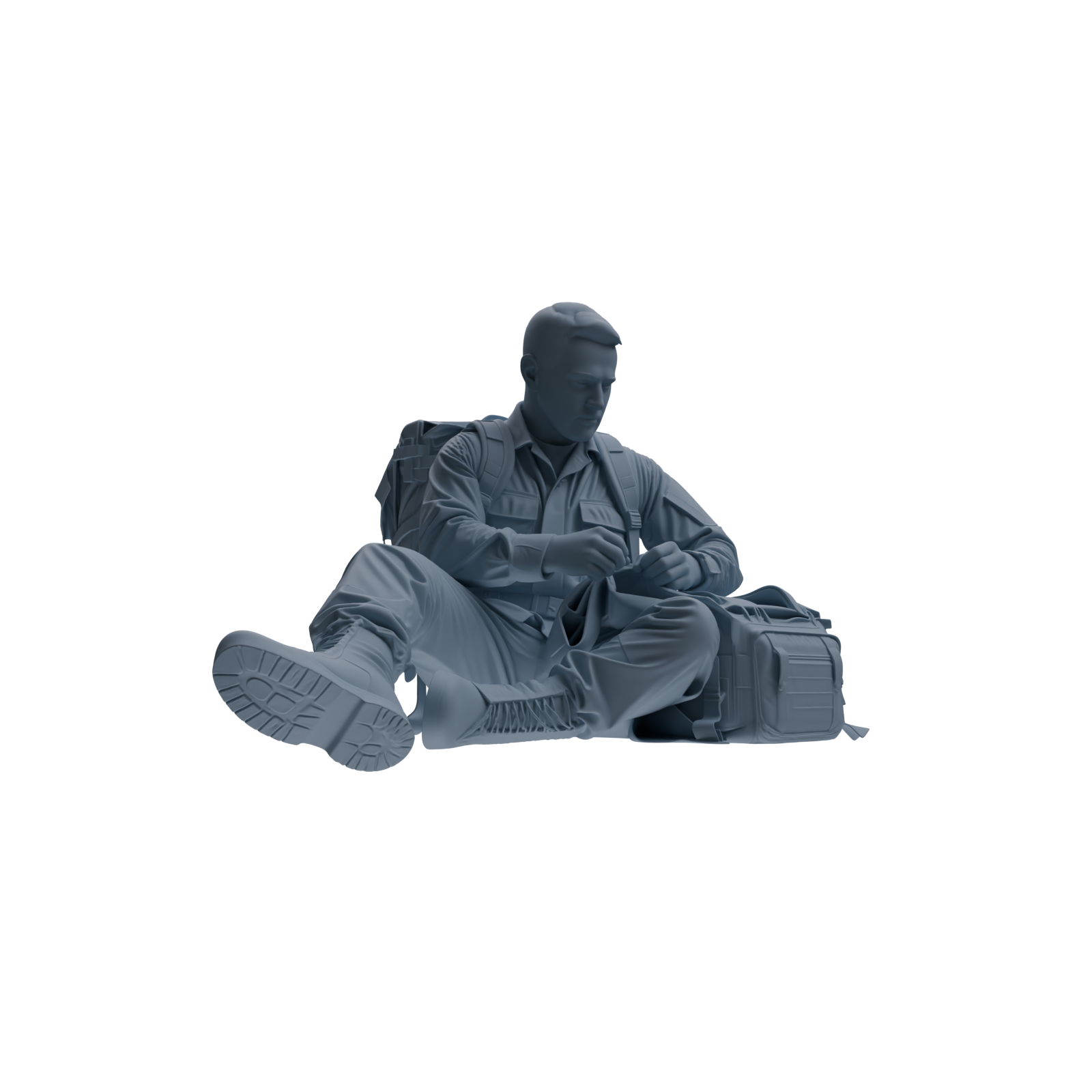 MRY-SFW SSTR132 Miniatures Soldier Model Kit War of Hyenas Modern Canadian Army Four-Person Logistics Group