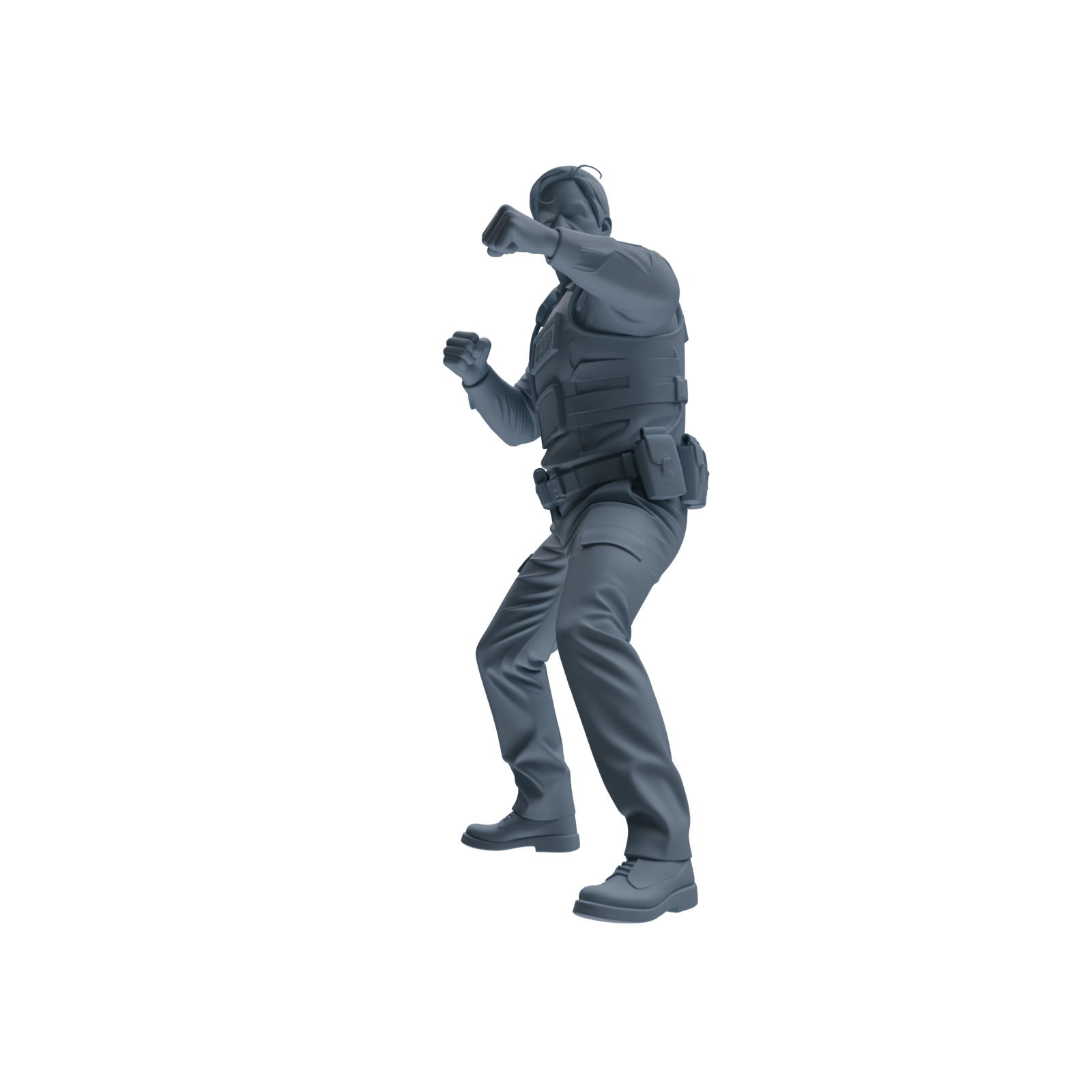 MRY-SFW SSTR112  Miniatures Soldier Model Kit Boston Attack Modern Boston Police Three-Person Arrest Group