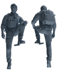 MRY-SFW SSTR008  Modern Navy SEAL Six-Person Obstacle Crossing Group