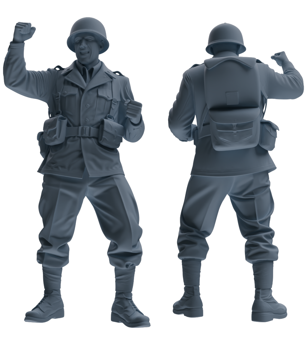 MRY-SFW SSTR060 Miniatures Soldier Model Kit Hacksaw Ridge Rescue Story WWII U.S. Army Six-Person Celebrating Group