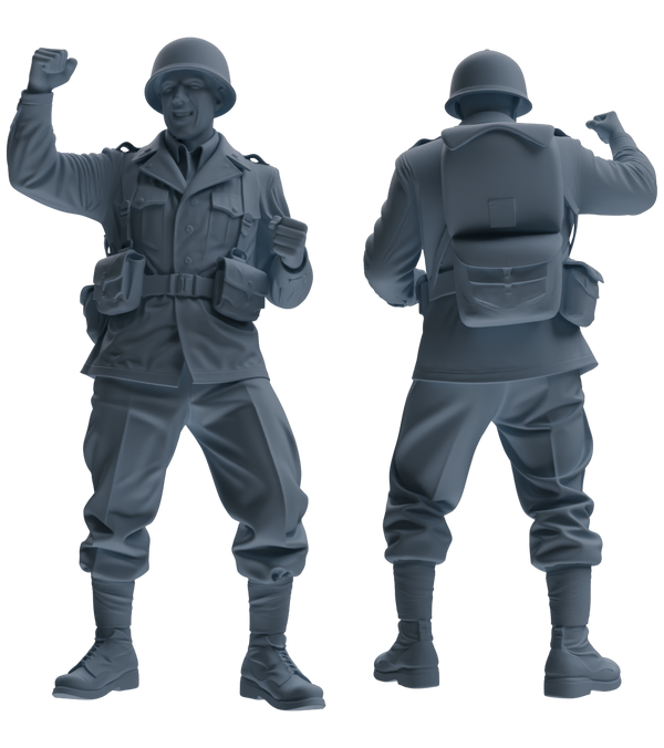 MRY-SFW SSTR060 Miniatures Soldier Model Kit Hacksaw Ridge Rescue Story WWII U.S. Army Six-Person Celebrating Group