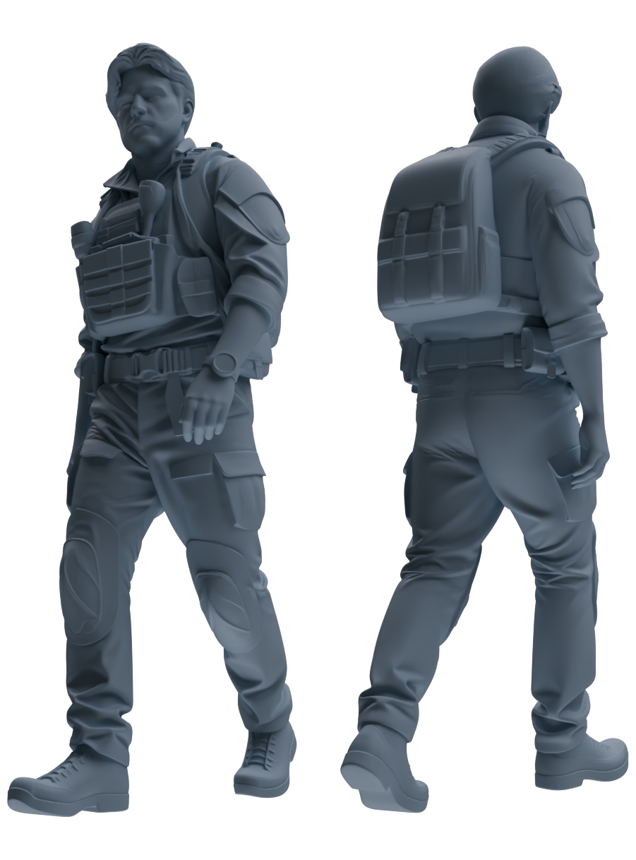 MRY-SFW SSTR022 Miniatures Soldier Model Kit Modern Navy SEAL Six-Person Patrol Group
