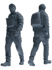 MRY-SFW SSTR022 Miniatures Soldier Model Kit Modern Navy SEAL Six-Person Patrol Group