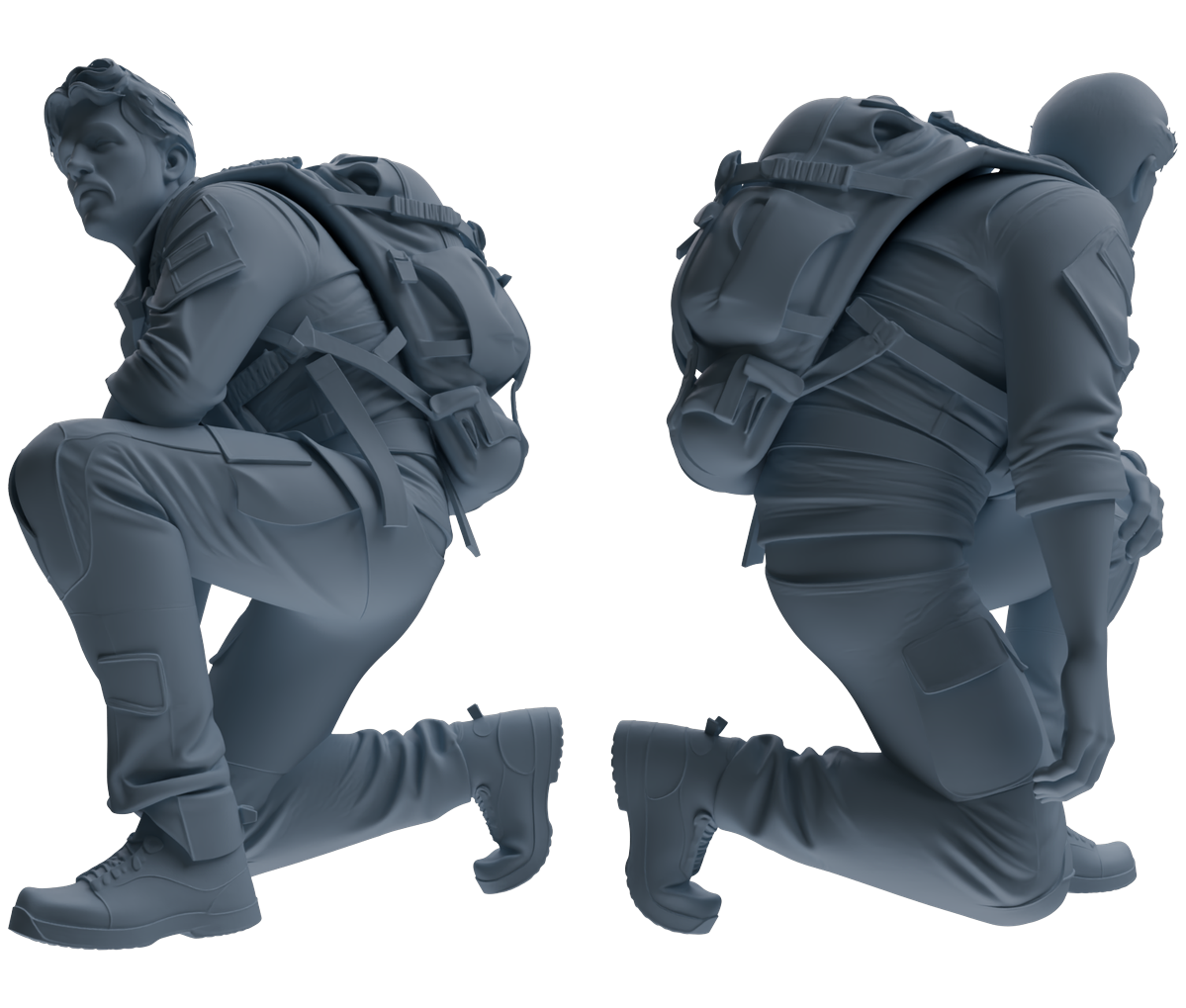 MRY-SFW SSTR015 Miniatures Soldier Model Kit Modern Navy SEAL Six-Person Ambush Group