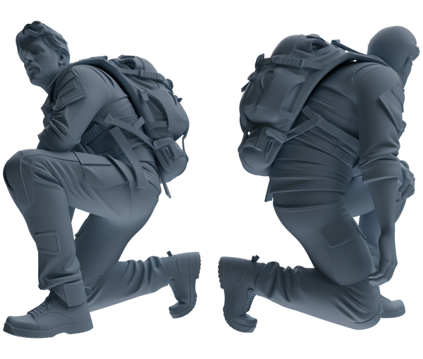 MRY-SFW SSTR015 Miniatures Soldier Model Kit Modern Navy SEAL Six-Person Ambush Group