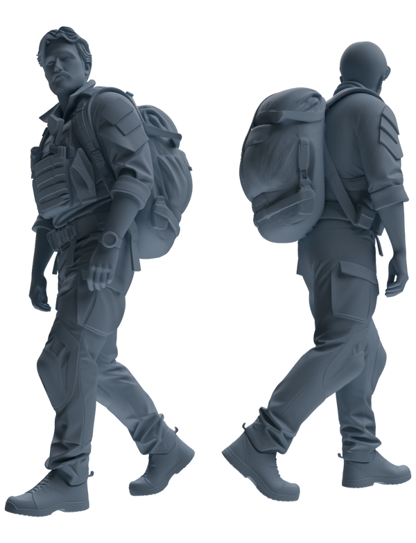 MRY-SFW SSTR020 Miniatures Soldier Model Kit Modern Navy SEAL Six-Person Foot March Group