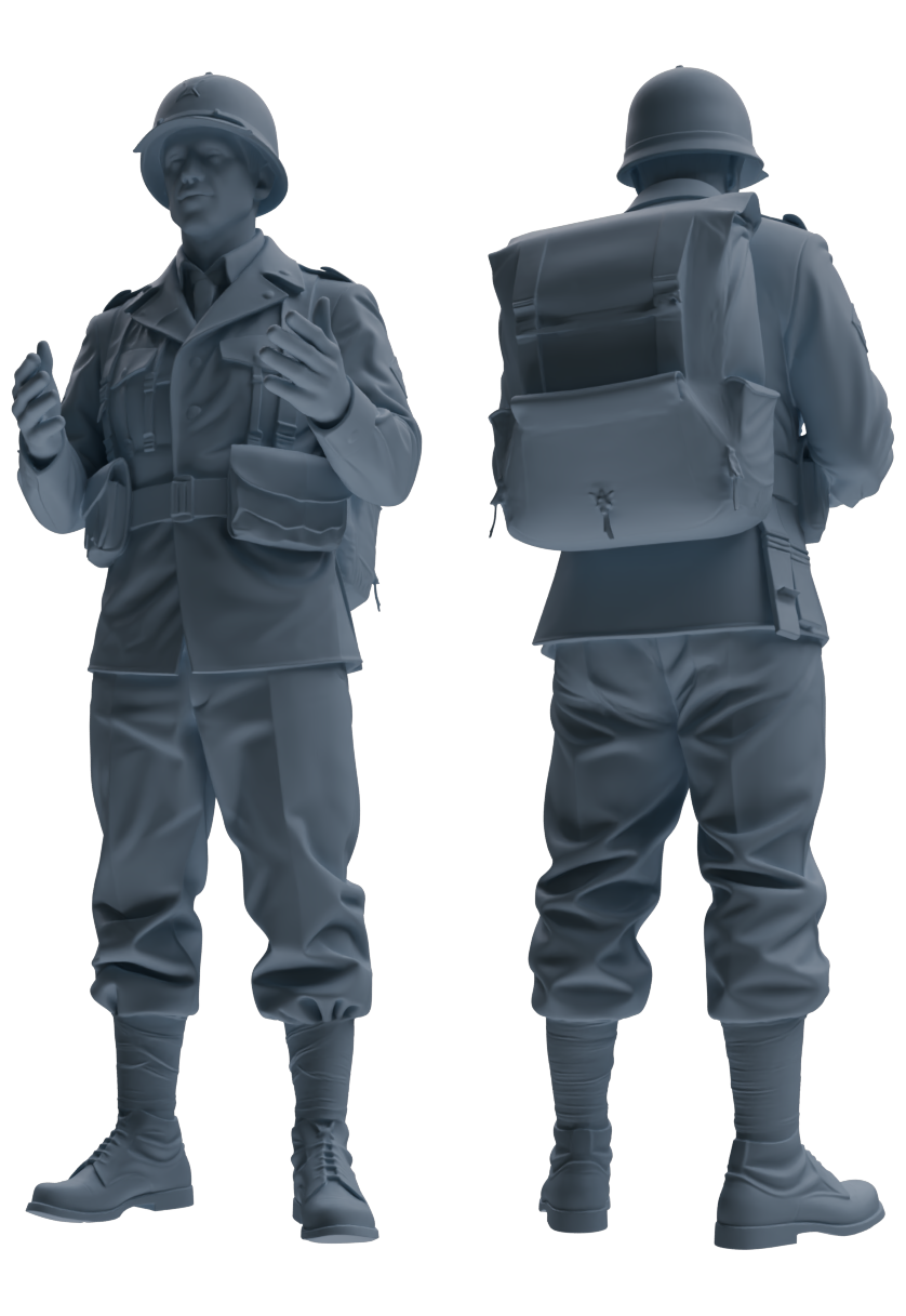MRY-SFW SSTR052 Miniatures Soldier Model Kit Hacksaw Ridge Rescue Story WWII U.S. Army Six-Person Conversation Group