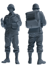 MRY-SFW SSTR052 Miniatures Soldier Model Kit Hacksaw Ridge Rescue Story WWII U.S. Army Six-Person Conversation Group