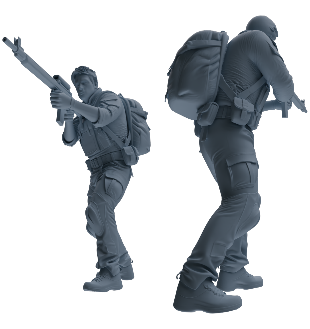 MRY-SFW SSTR024 Miniatures Soldier Model Kit Modern Navy SEAL Six-Person Firefight Group