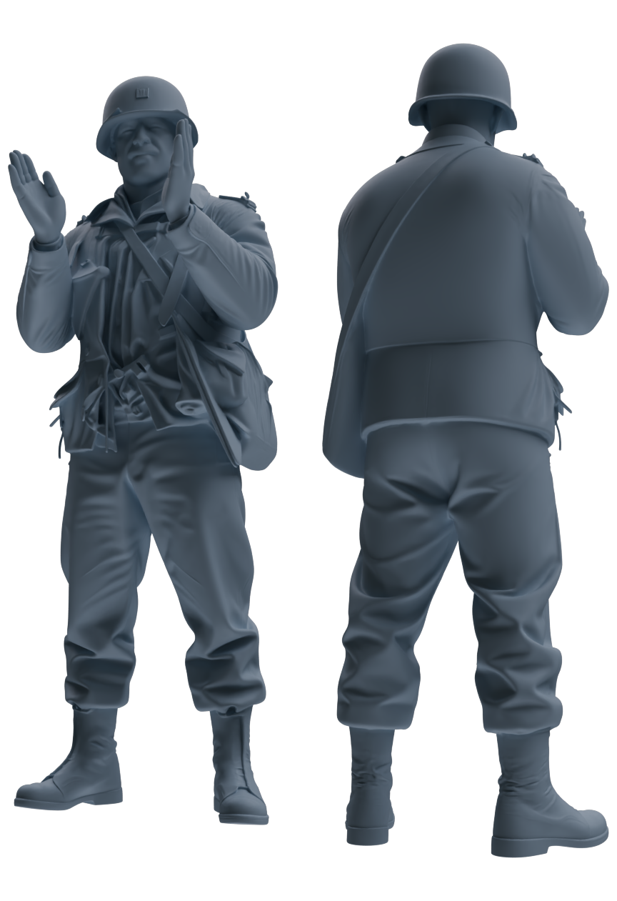 MRY-SFW SSTR065 Miniatures Soldier Model Kit Saving Ryan in Normandy WWII U.S. Army Six-Person Singing Group