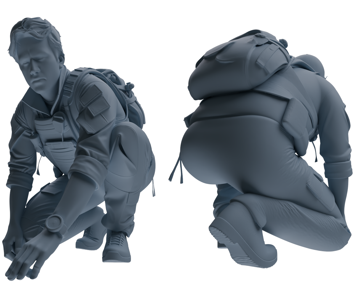 MRY-SFW SSTR018 Miniatures Soldier Model Kit Modern Navy SEAL Six-Person Search and Rescue Group