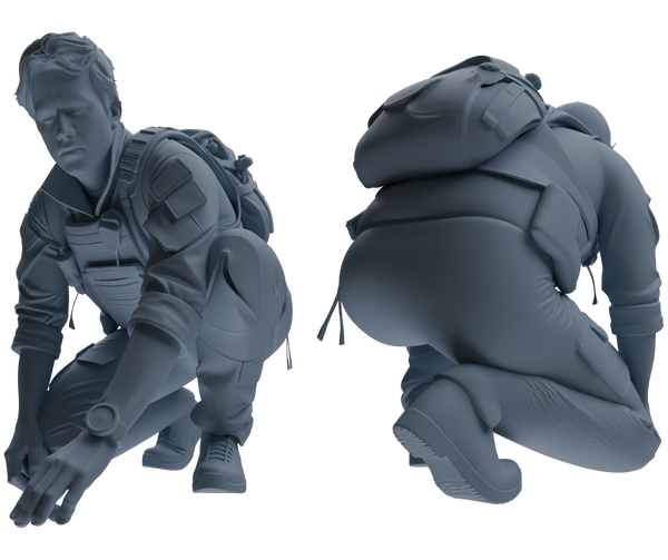 MRY-SFW SSTR018 Miniatures Soldier Model Kit Modern Navy SEAL Six-Person Search and Rescue Group