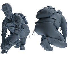 MRY-SFW SSTR018 Miniatures Soldier Model Kit Modern Navy SEAL Six-Person Search and Rescue Group