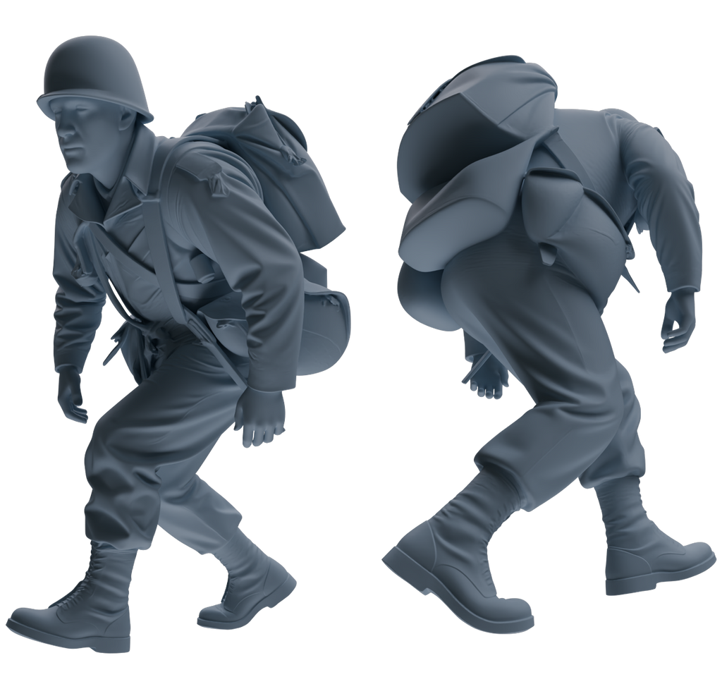 MRY-SFW SSTR070 Miniatures Soldier Model Kit Saving Ryan in Normandy WWII U.S. Army Six-Person Ambush Group