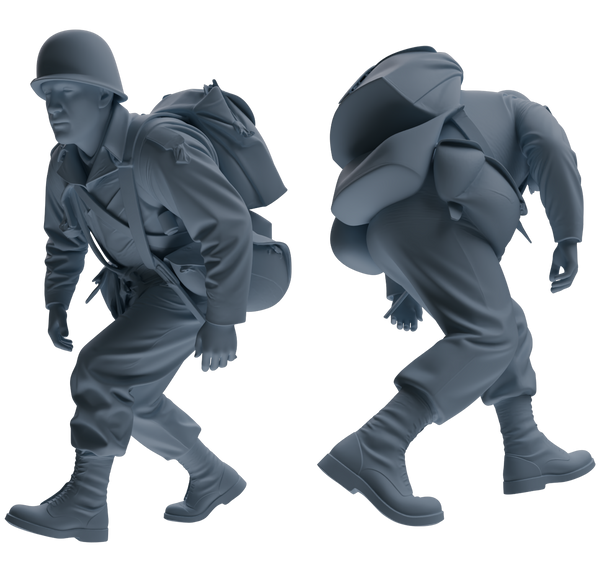 MRY-SFW SSTR070 Miniatures Soldier Model Kit Saving Ryan in Normandy WWII U.S. Army Six-Person Ambush Group