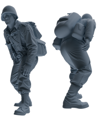 MRY-SFW SSTR077 Miniatures Soldier Model Kit Saving Ryan in Normandy WWII U.S. Army Six-Person Combat Group