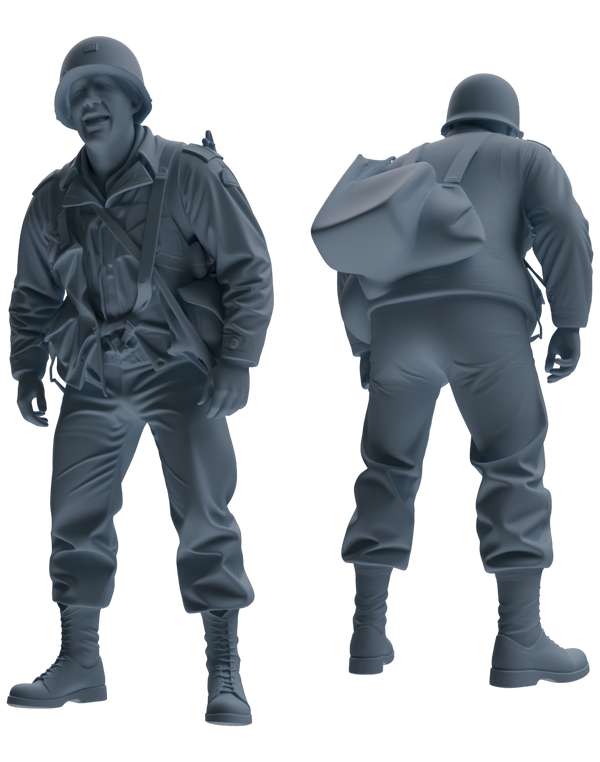MRY-SFW SSTR066 Miniatures Soldier Model Kit Saving Ryan in Normandy WWII U.S. Army Six-Person Horseplay Group