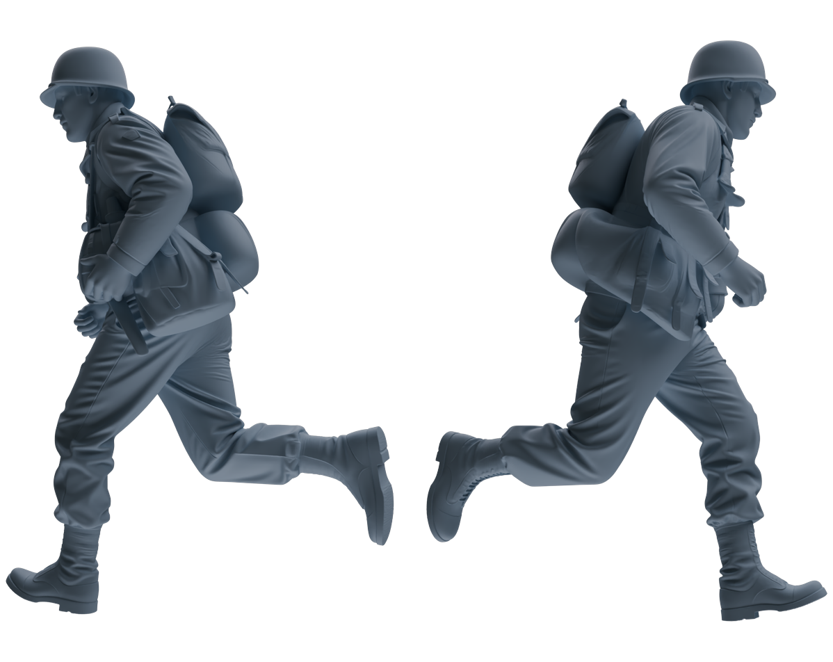 MRY-SFW SSTR072 Miniatures Soldier Model Kit Saving Ryan in Normandy WWII U.S. Army Six-Person Frontline Group