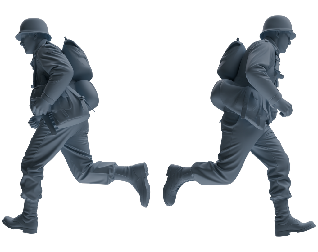 MRY-SFW SSTR072 Miniatures Soldier Model Kit Saving Ryan in Normandy WWII U.S. Army Six-Person Frontline Group