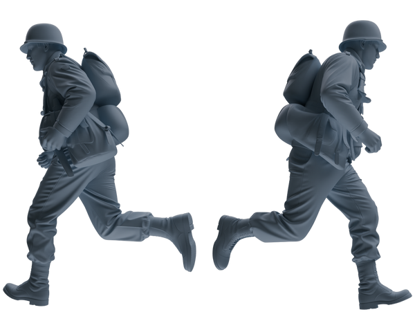 MRY-SFW SSTR072 Miniatures Soldier Model Kit Saving Ryan in Normandy WWII U.S. Army Six-Person Frontline Group
