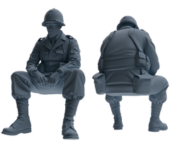 MRY-SFW SSTR061  Miniatures Soldier Model Kit Hacksaw Ridge Rescue Story WWII U.S. Army Six-Person Resting Group