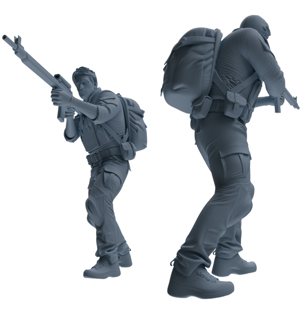 MRY-SFW SSTR016 Miniatures Soldier Model Kit Modern Navy SEAL Six-Person Frontline Group