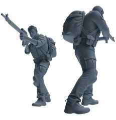 MRY-SFW SSTR016 Miniatures Soldier Model Kit Modern Navy SEAL Six-Person Frontline Group
