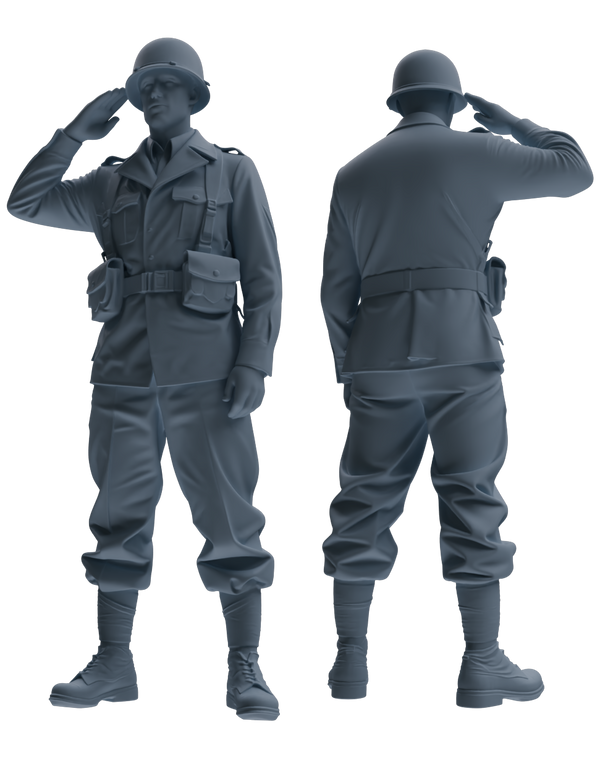 MRY-SFW SSTR054 Miniatures Soldier Model Kit Hacksaw Ridge Rescue Story WWII U.S. Army Six-Person Saluting Group