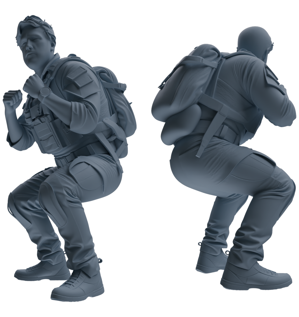 MRY-SFW SSTR023 Miniatures Soldier Model Kit Modern Navy SEAL Six-Person Training Group