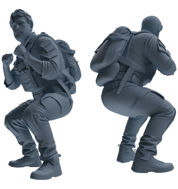 MRY-SFW SSTR023 Miniatures Soldier Model Kit Modern Navy SEAL Six-Person Training Group