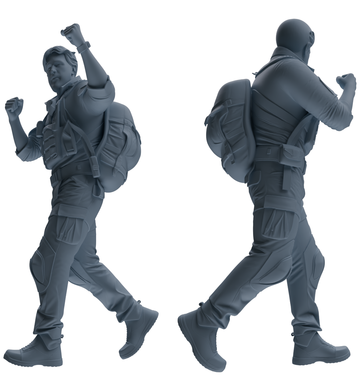 MRY-SFW SSTR014 Miniatures Soldier Model Kit Modern Navy SEAL Six-Person Triumphant Return Group
