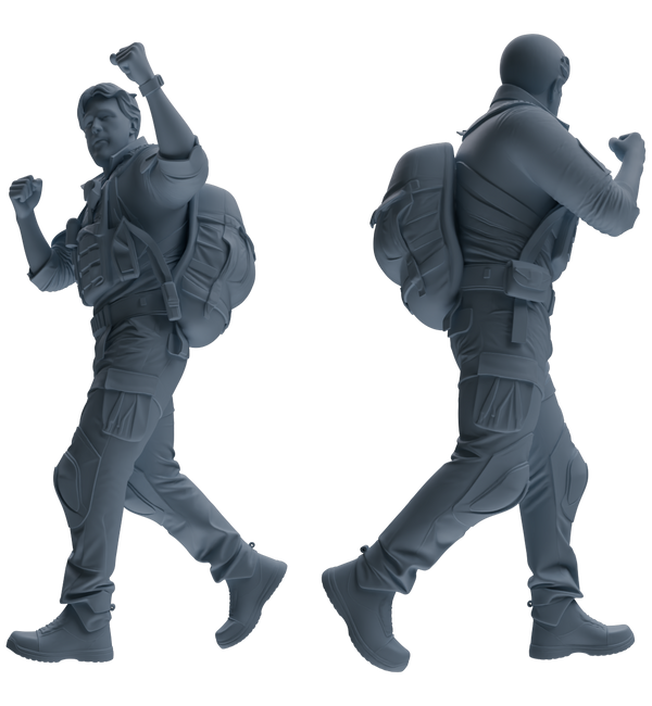 MRY-SFW SSTR014 Miniatures Soldier Model Kit Modern Navy SEAL Six-Person Triumphant Return Group