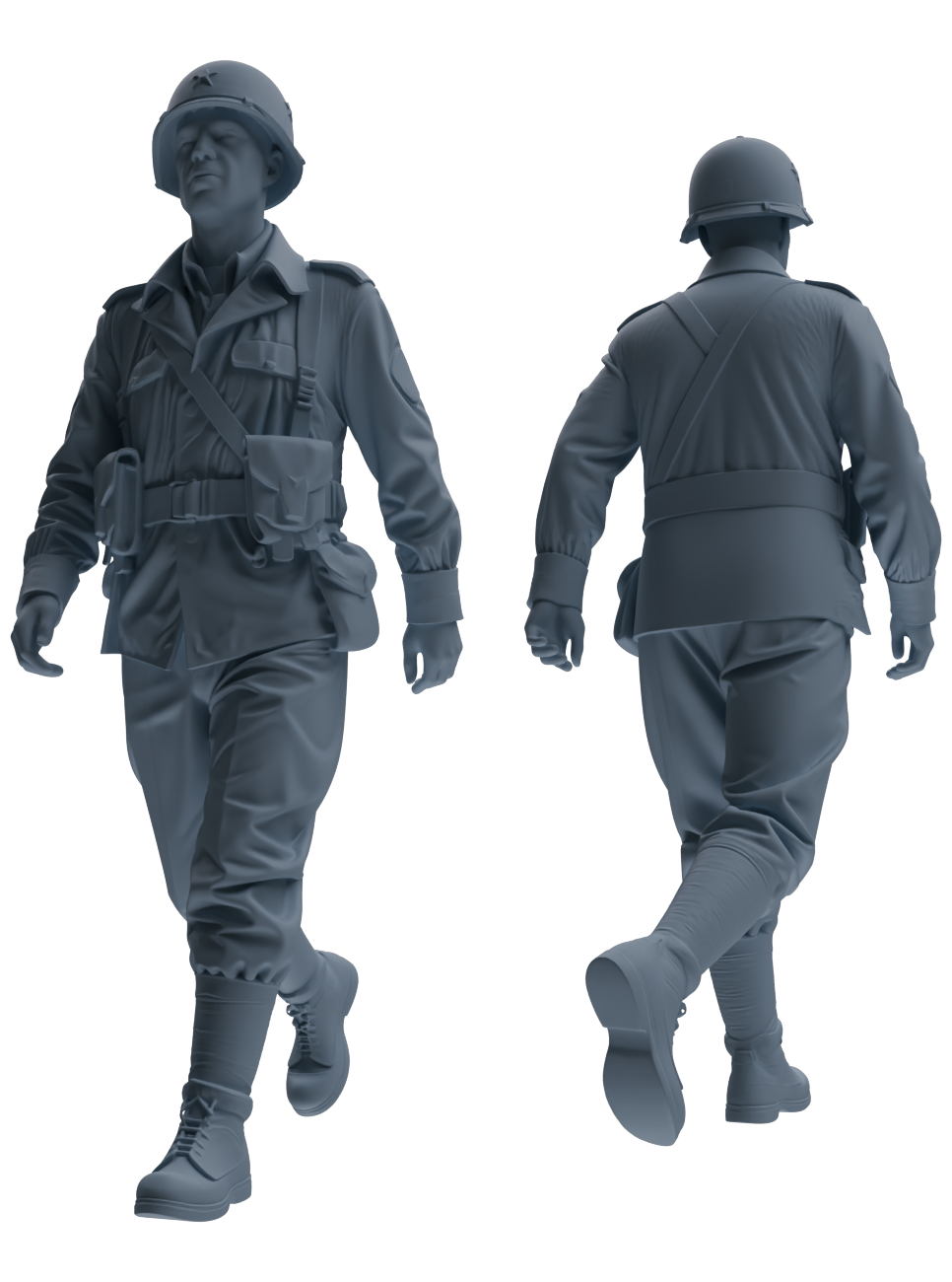 MRY-SFW SSTR076 Miniatures Soldier Model Kit Saving Ryan in Normandy WWII U.S. Army Six-Person Patrol Group