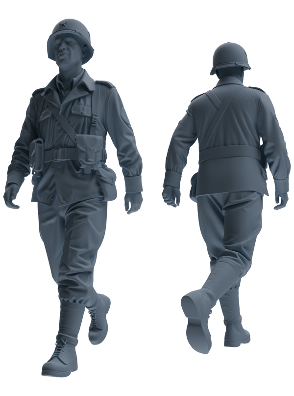 MRY-SFW SSTR076 Miniatures Soldier Model Kit Saving Ryan in Normandy WWII U.S. Army Six-Person Patrol Group