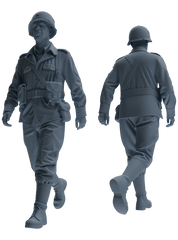 MRY-SFW SSTR076 Miniatures Soldier Model Kit Saving Ryan in Normandy WWII U.S. Army Six-Person Patrol Group