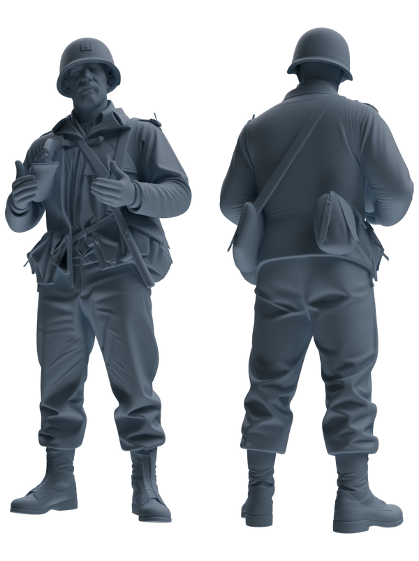 MRY-SFW SSTR067 Miniatures Soldier Model Kit Saving Ryan in Normandy WWII U.S. Army Six-Person Conversation Group