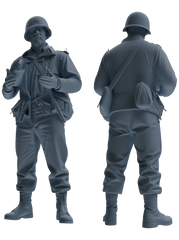 MRY-SFW SSTR067 Miniatures Soldier Model Kit Saving Ryan in Normandy WWII U.S. Army Six-Person Conversation Group