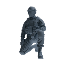 MRY-SFW SSTR358 Modern American Mercenary Garrison Four-Person Group