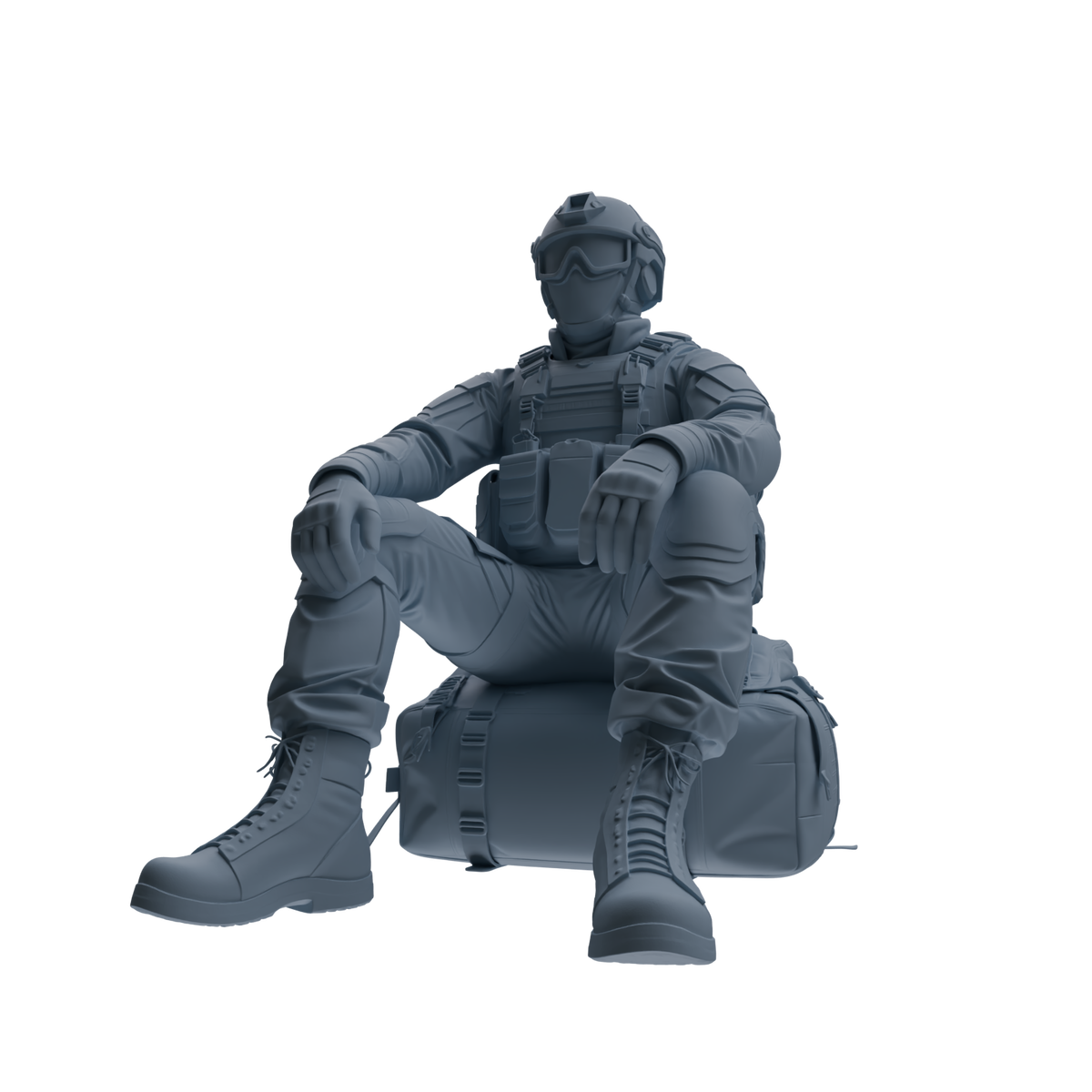 MRY-SFW SSTR353 Modern American Mercenary Rest 3 Four-Person Group — detail view 3