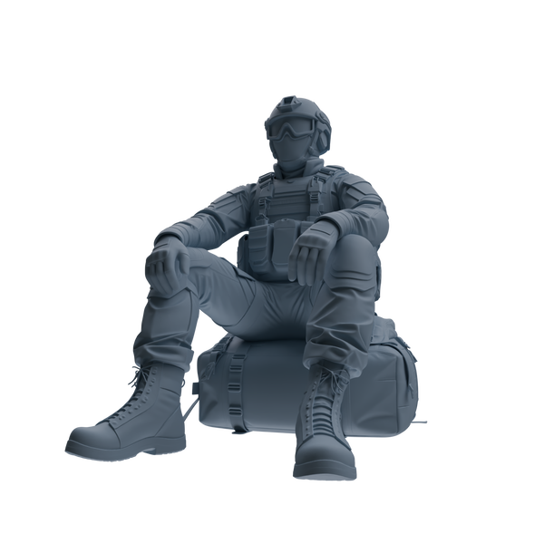MRY-SFW SSTR353 Modern American Mercenary Rest 3 Four-Person Group